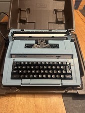 Smith Corona Electra 220 Electric Typewriter Vintage Blue With Case thumbnail