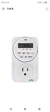 Grow1 Hydroponic 120V Single Outlet Digital Timers for Electrical Outlets, Co...