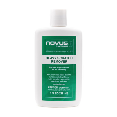 Novus 3 Heavy Scratch Remover 8 Oz Acrylic Plastic Surface Repair Cleaner