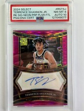 2024-25 Select Terrence Shannon Jr. RC Purple Pulsar Prizm /15 PSA 10 Auto POP 1