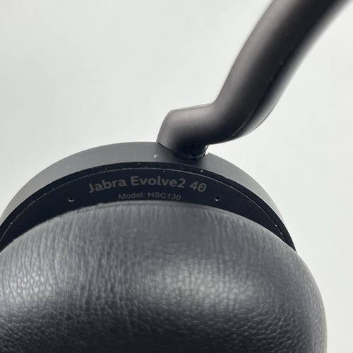 Jabra HSC130 Evolve2 40 Stereo Corded Headset Black USB-C Tested Works - Zdjęcie 7 z 7