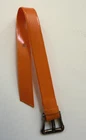 Vintage 1960s Barbie Doll Fashion Pak Thin Orange Vinyl Belt, Mattel Japan