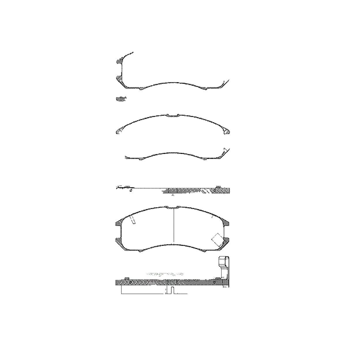 TRISCAN 811050881 Bremsbelagsatz für Scheibenbremse Bremsbelagsatz für Mazda - Bild 2