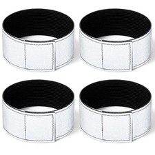 4 Pcs 2 Pcs Reflective Bands for Night Running Walking Elastic Ankle Straps, ...