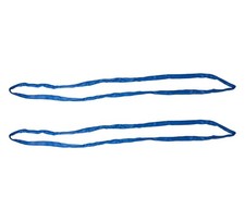 (2 Pack) Round Sling 20' Blue 21200# Vertical 17000 # Choker 42400 # Basket