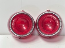 1958 Pontiac Tail Light Lenses With Trim Original Gm Guide R2-58 1958 Pontiac Tail Light Lenses With Trim Original Gm Guide R2-58