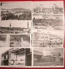 1927 JAPAN Emperor Taisho State Funeral postcard set train Emperor Yoshihito