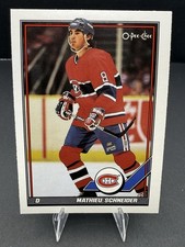 Mathieu Schneider #392 O-Pee-Chee NHL Hockey 1991 Montreal Canadiens
