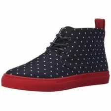 NWT $275 DEL TORO ALTO SUNBRELLA LEATHER DOT HIGH TOP CHUKKA SNEAKER US SIZE 18