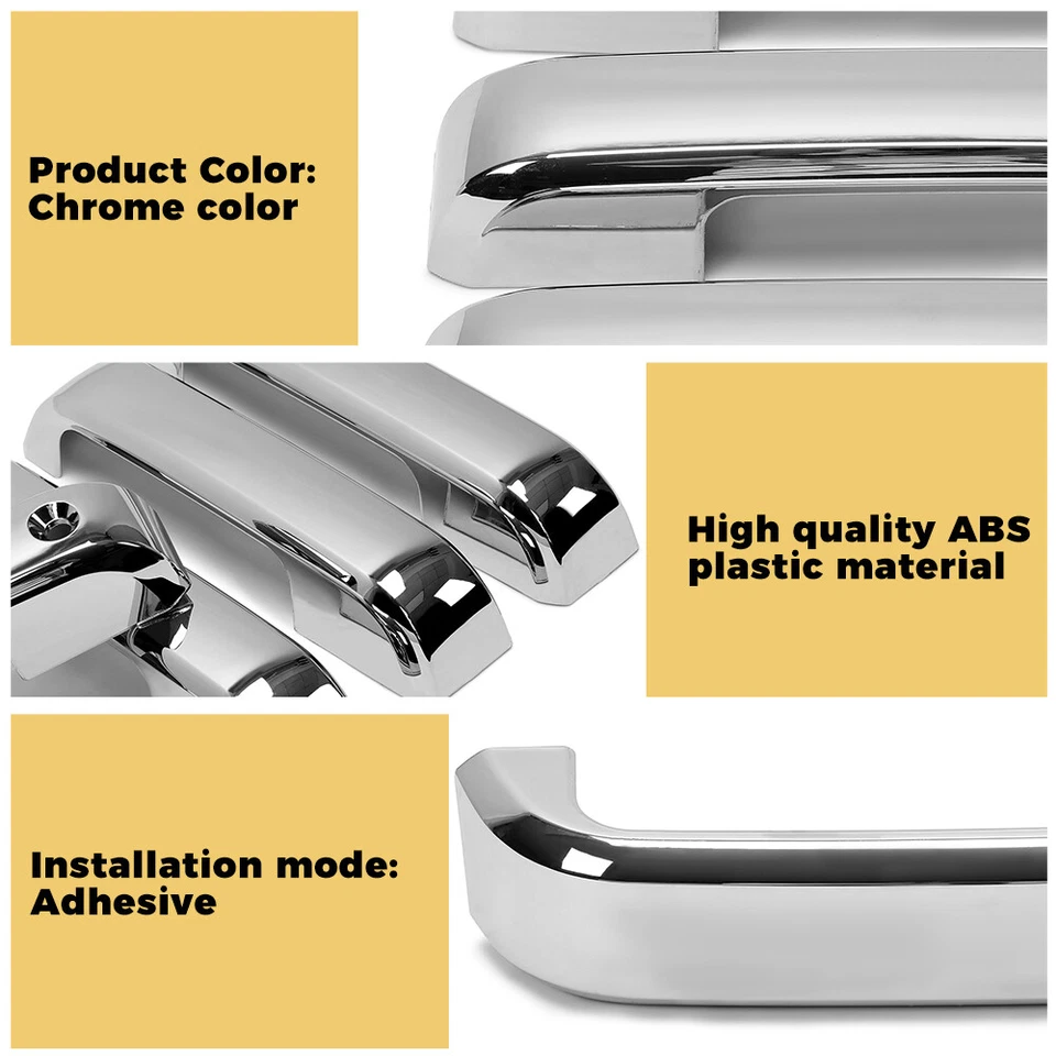 For 2017-2020 Ford F250 F350 F450 Super Duty Chrome Door Handle Covers No Smart Foto 4 de 4