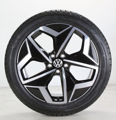 VW ID.3 Winterräder 19 Zoll Alufelgen Andoya schwarz gl. Felgen 10A601025 - Bild 5 von 5