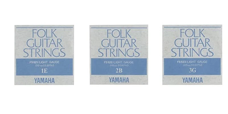 YAMAHA light gauge fork guitar set string FS520 .012-.053 Inch Japan +Track Num eBay