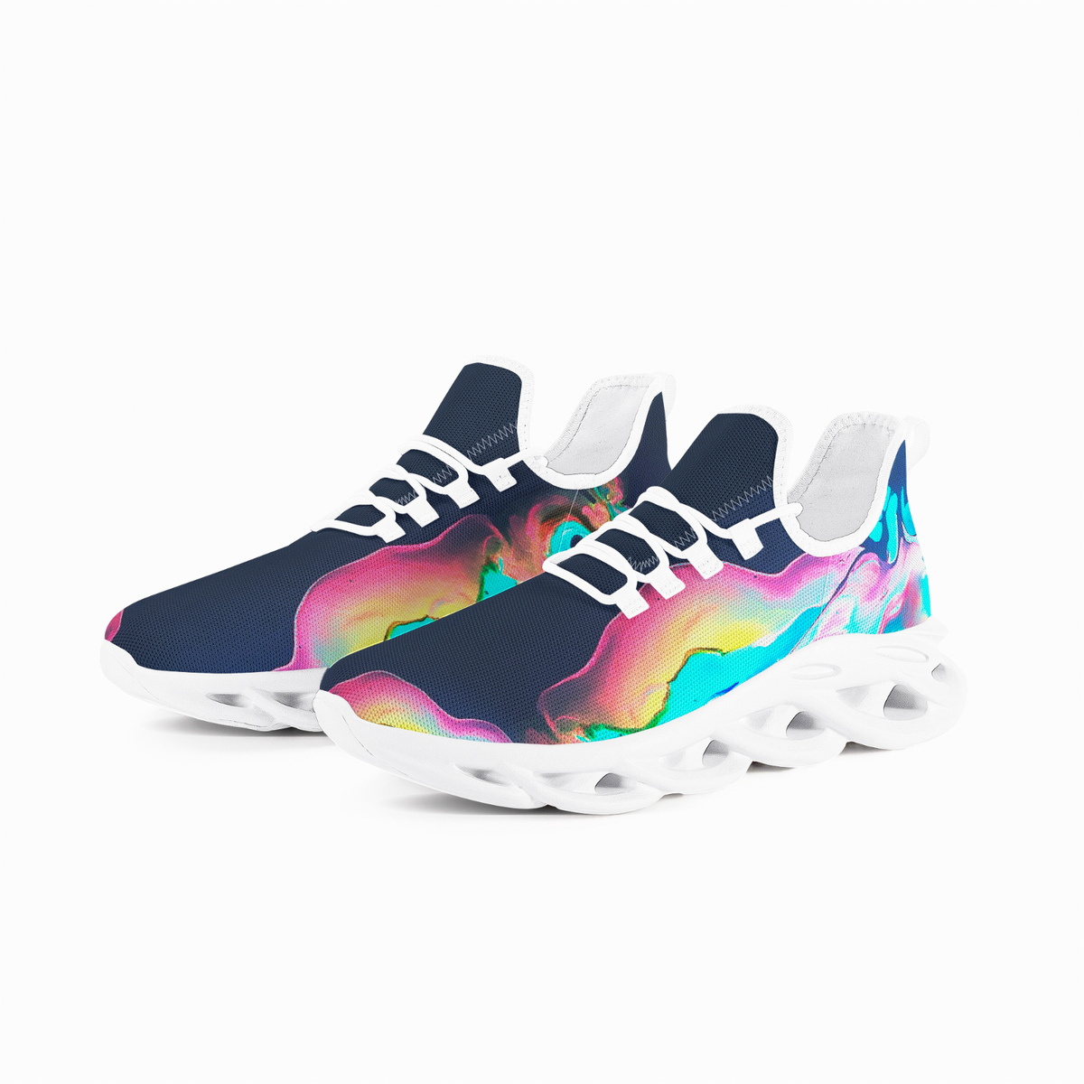 Bounce Mesh Knit Sneakers Designed For Unisex Flower Of Life