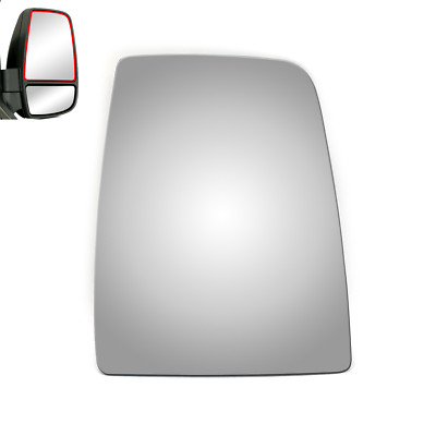 Tow Mirror Glass For 2016-2018 Ford Transit 150 250 350 HD Passenger Right Side