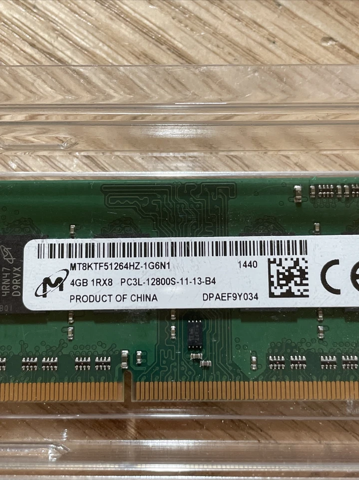 Lot of 5 4GB Memory PC3L-12800S-11-13-B4 MT8KTF51264HZ-1G6N1 - Image 2 of 4