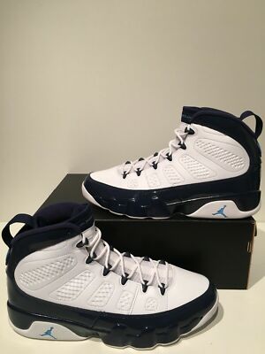 NIKE AIR JORDAN 9 RETRO Sz 10.5 WHITE-BLUE 1 3 4 5 6 7 8 10 11 12