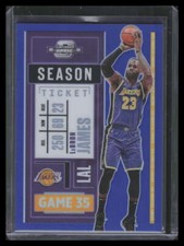 2020 Panini Contenders Optic LeBron James Gold #81 card