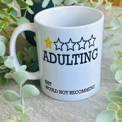 Erwachsene Neuheit Tasse, Erwachsene Tasse, unhöflich, schwörende Tasse, lustig, Geschenk, Neuheit Tasse 