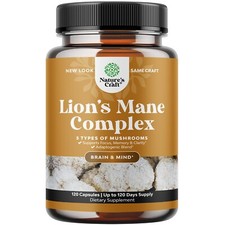 Nootropic Lions Mane Mushroom Capsules 120ct