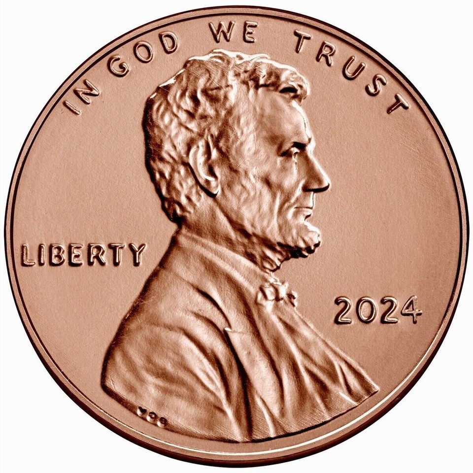 2024 p lincoln union shield cent penny n f string unc us mint roll