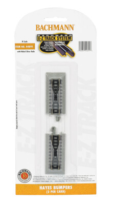Bachmann 44891 EZ-Track Hayes Bumper Nickel Silver (2) N Scale