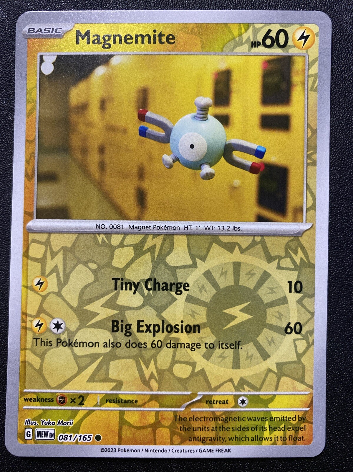 Magnemite Reverse Holo NM 081/165 Scarlet & Violet 151 Pokemon Card