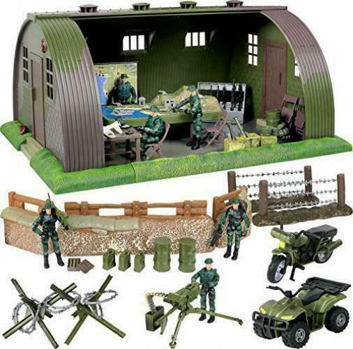 Click N' Play Mega Military Army Base Barrack Command Center Play