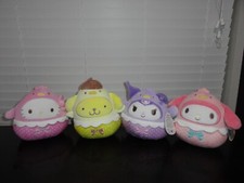 JAZWARES ORIGINAL SQUISHMALLOWS 2025 8'' HELLO KITTY AND FRIENDS EASTER LOT OF 4