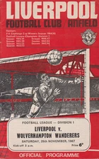 Liverpool v Newcastle United programme, 1967-68