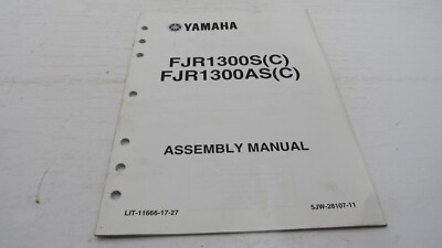 2004 Yamaha FJR1300S FJR1300 OEM Factory Assembly Manual LIT-11666