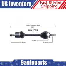 Fits 1992 1993 1994 Acura Vigor Front Left Driver CV Axle CV Joint Assembly
