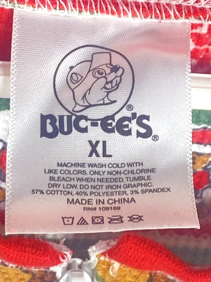 Buc-ee's Pijama Una Pieza Dormir Navidad Adulto XL Long Johns Pijama Térmico Foto 4 de 4