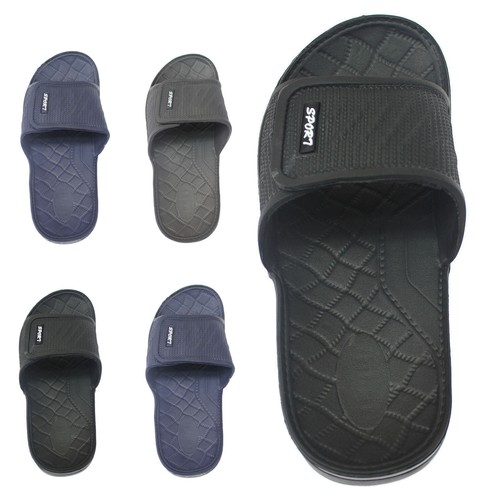 MENS BEACH POOL TOUCH FASTENING SLIDERS 