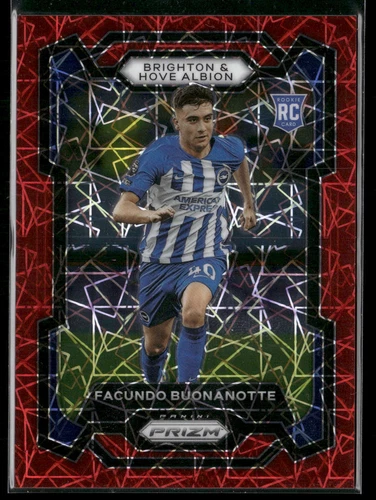 2023-24 Panini Prizm Premier League Facundo Buonanotte #104 Red Lazer #/49 NM-MT