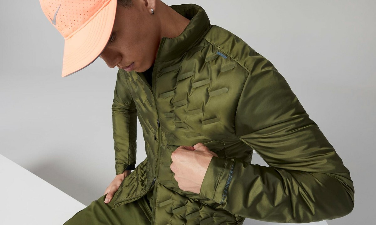 MENS NIKE THERMA-FIT ADV REPEL DOWN FILL RUNNING JACKET SIZE S