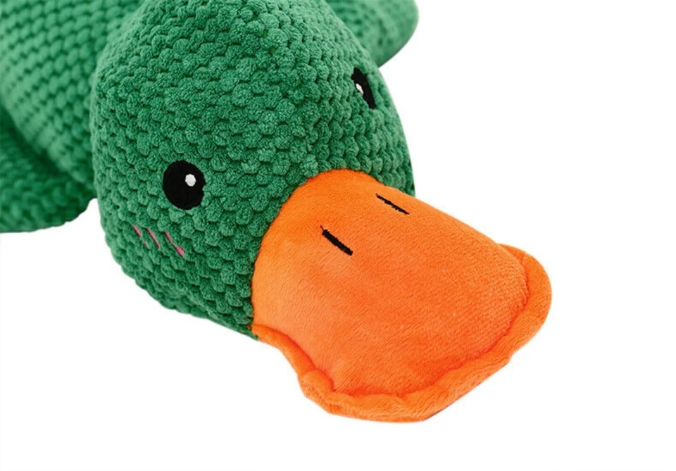 Plüschtier Ente Hundespielzeug Hund Plüschtiere Kauspielzeug Hunde Spielzeug - Bild 2 von 4