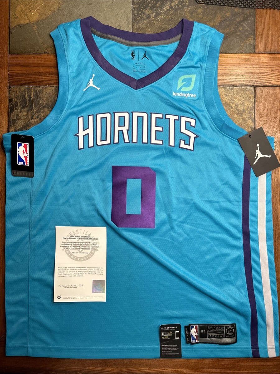Miles Bridges Autographed Signed Charlotte Hornets Teal Swingman
