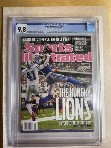 Calvin Johnson 1st Sports Illustrated CGC 9.8 Newsstand - Variant - Picture 1 of 2