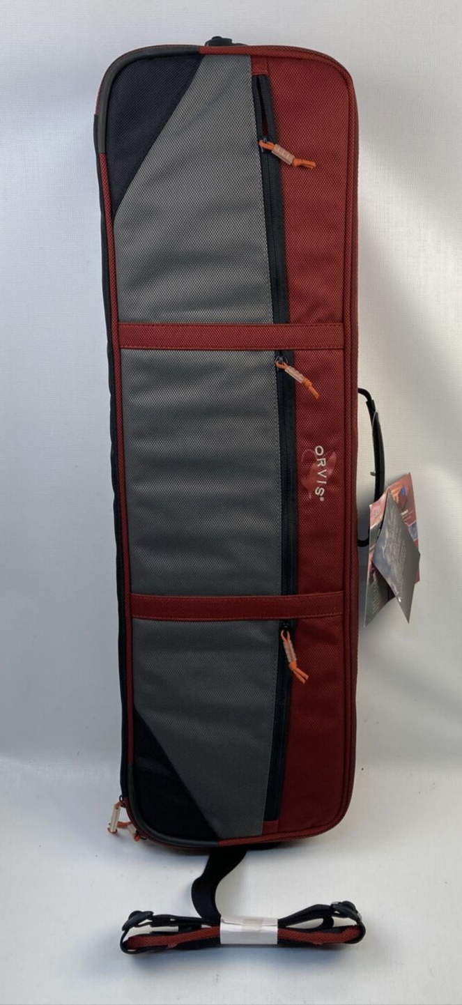 Orvis Safe Passage Fly Fishing Rods and 8 Reel Gear Bag Travel Case Red Gray eBay