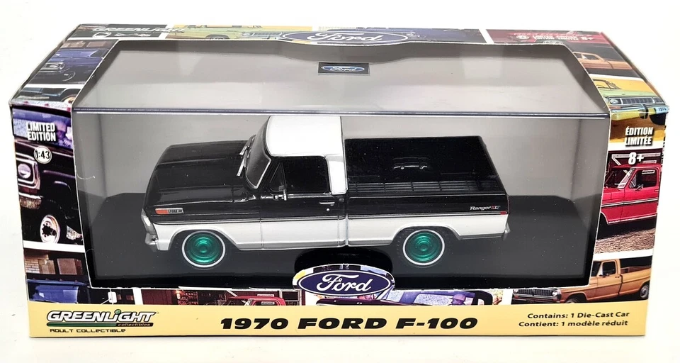 Greenlight 1/43 Ford F-100 Ranger XLT 1970 Pick Up CHASE Diecast Model Car - Photo 2/4