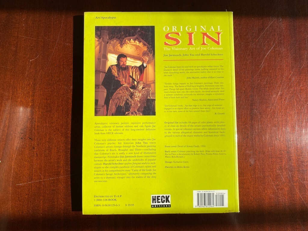 ジョーコールマン 画集 ORIGINAL SIN Original sin : the
