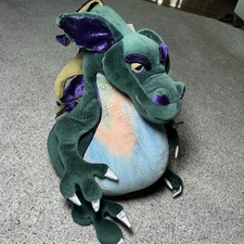 Manhattan Toy Royal Renaissance Spiked Dragon Green Purple Stuffed Animal Plush