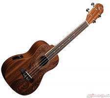 Oscar Schmidt OU2ETAT Concert Mahogany Tattoo Acoustic/Electric Ukulele
