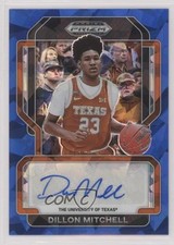 2022 Panini Prizm Draft Picks Blue Ice 48/75 Dillon Mitchell #FS-DMI Auto 1o25