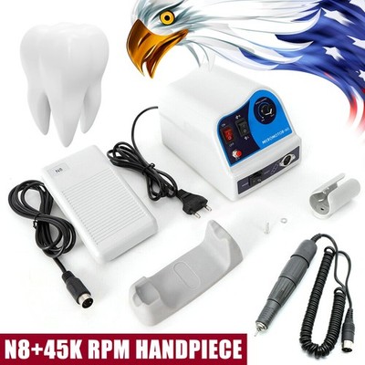 Dental Lab N8 Marathon Type Micromotor & 45K RPM Polisher Handpiece Unit