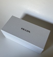 New Prada Case White Sunglasses Eyeglasses Hard Box Authentic Eyeglass Gift Box