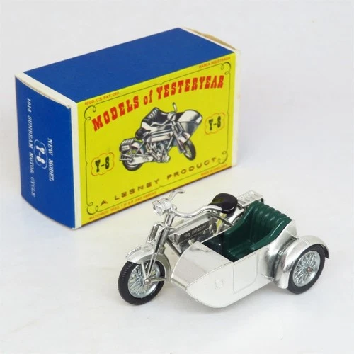 Matchbox Models of Yesteryear - Y8 Sunbeam Motorcycle & Sidecar - Boxed Lesney