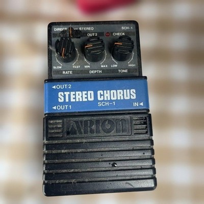 Arion SCH-1 Stereo Chorus Guitar Effect Pedal Gray, Rare Early Model