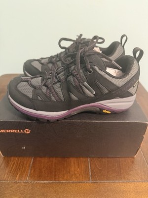New Merrell Siren Sport 3 WP Hiking Sz 5 Black/Blackberry