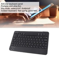 Bewinner Wireless AZERTY Bluetooth Keyboard – Slim Portable Design, Black